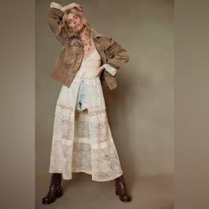 Free People Sweet Saloon Maxi Bodysuit